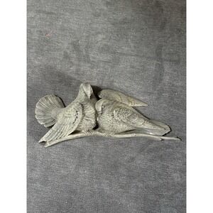 Vtg Ladybug Burwood USA Dove Love Birds Wall Plaque Decor Country Cottage Granny